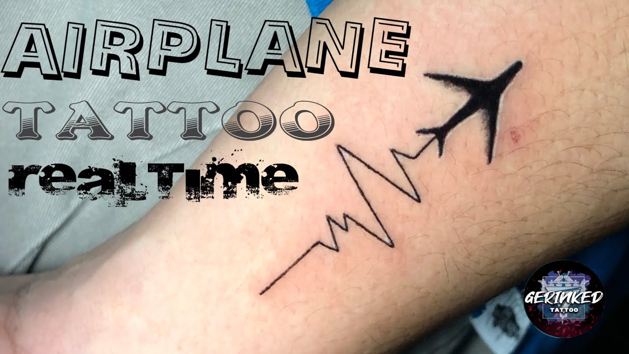 30 Amazing Airplane Tattoos For People Who Love To Travel - TattooBlend